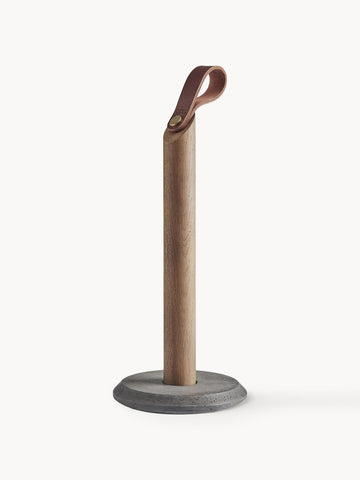 Grab Oak Wood Kitchen Roll Holder
