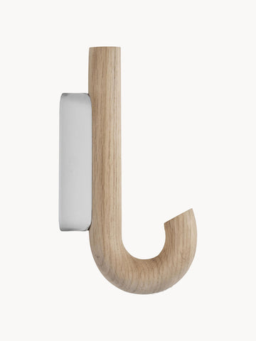 Umbrella Oak Wood Wall Hook, in Various Sizes