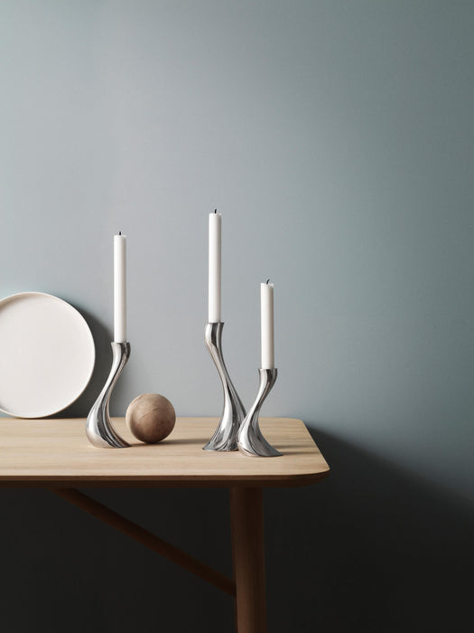 Stainless Steel Candle Holders Cobra Set of 3