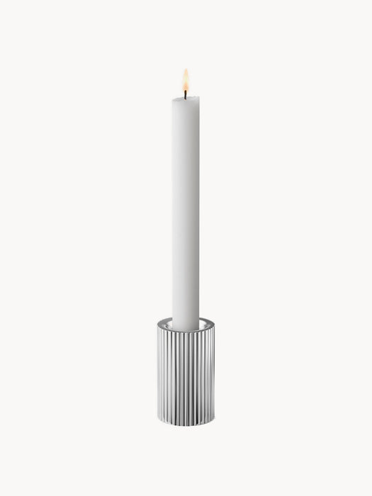 Candle Holder Bernadotte with Groove Structure Set of 3