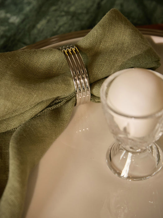 Stainless Steel Napkin Rings Bernadotte Set of 2