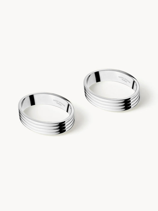 Stainless Steel Napkin Rings Bernadotte Set of 2