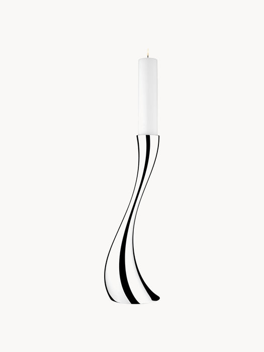 Stainless Steel Candle Holder Cobra in An Organic Shape H 50 cm