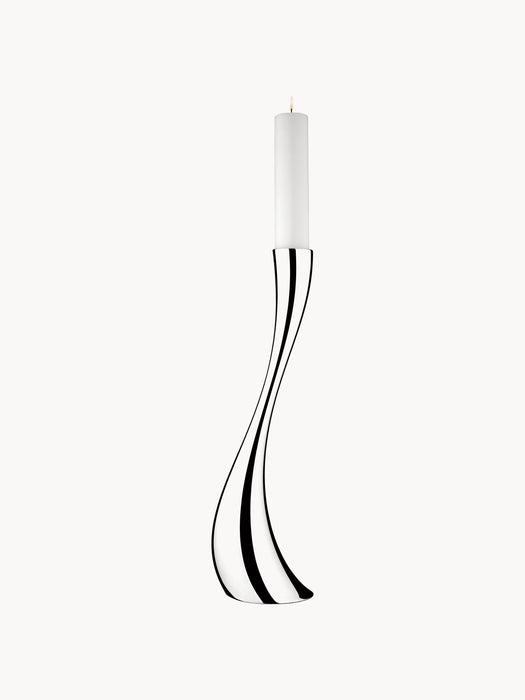 Stainless Steel Candle Holder Cobra in An Organic Shape H 60 cm