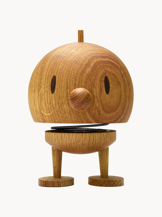 Oak Wood Decorative Object Bumble H 15 cm