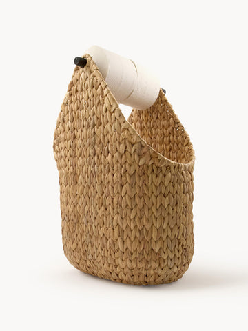 Handwoven Storage Basket Pape with Toilet Roll Holder