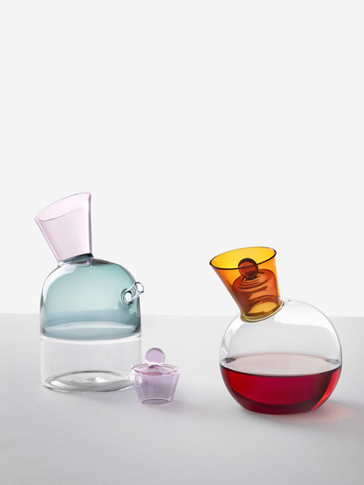 Travasi Handmade Borosilicate Vinegar and Oil Bottle