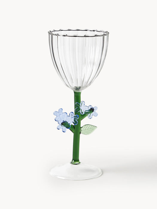 Botanica Handmade Borosilicate Wine Glasses, Set of 6