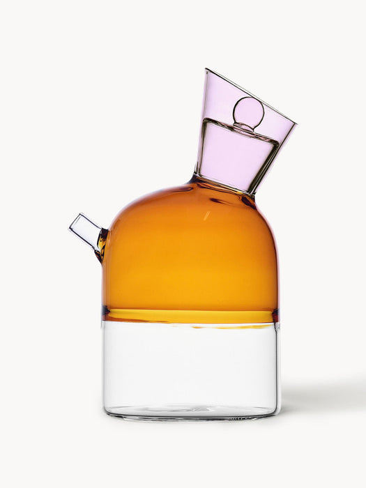 Travasi Handmade Borosilicate Vinegar and Oil Bottle