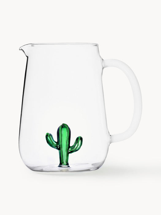 Cactus Handmade Borosilicate Pitcher, 1.7 L