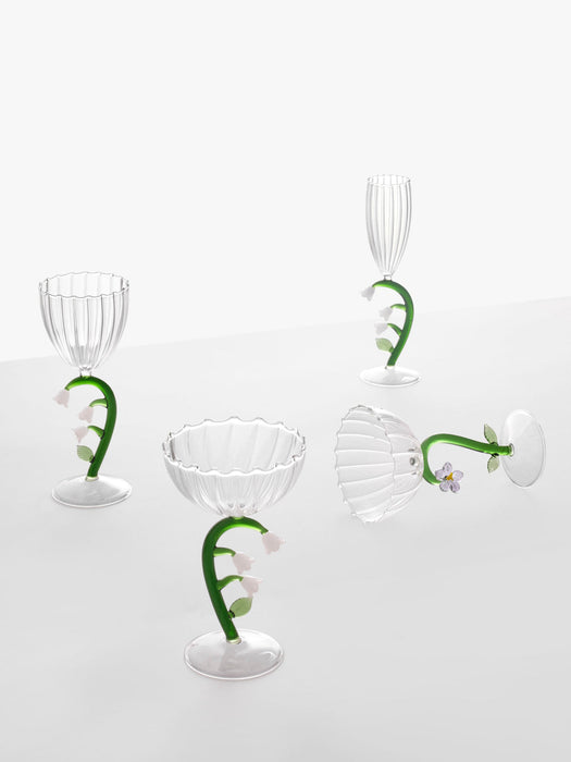 Botanica Handmade Borosilicate White Wine Glass