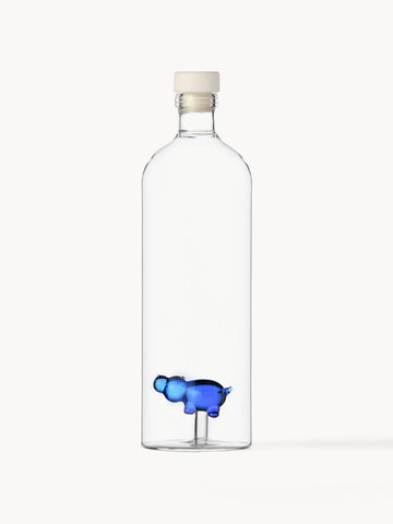 Hippo Handmade Borosilicate Carafe, 1.1 L