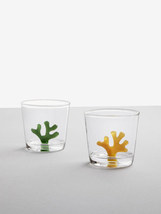 Coral Reef Handmade Borosilicate Tumblers, Set of 6