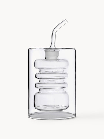 Rings Handmade Borosilicate Vinegar and Oil Bottle