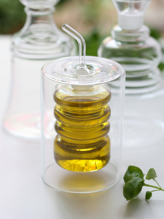 Rings Handmade Borosilicate Vinegar and Oil Bottle