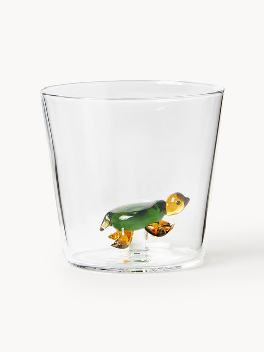 Handmade Borosilicate Tumblers Animal Farm Set of 6