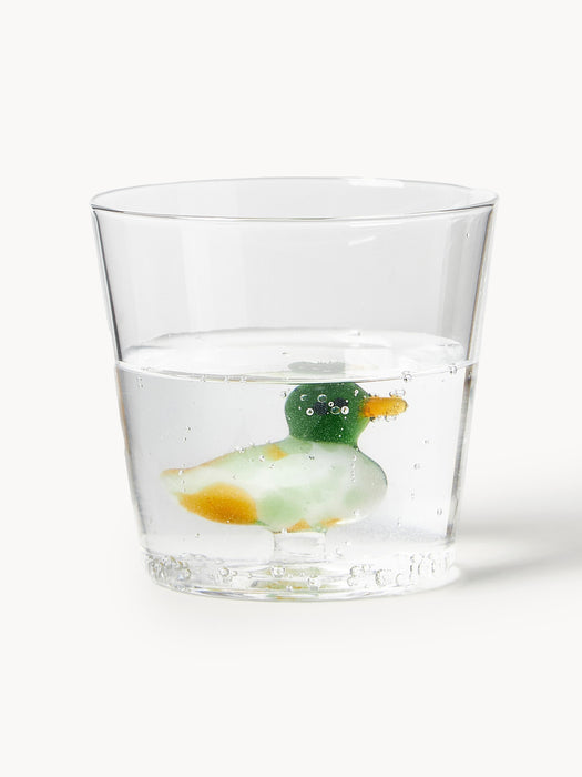 Handmade Borosilicate Tumblers Animal Farm Set of 6