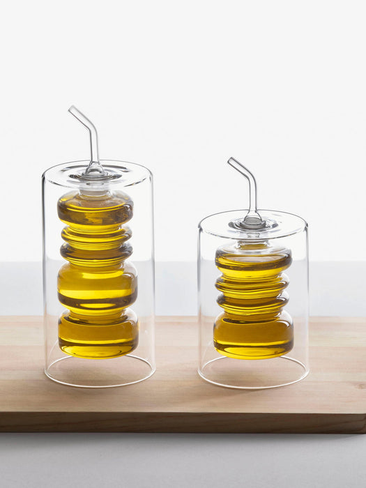 Rings Handmade Borosilicate Vinegar and Oil Bottle