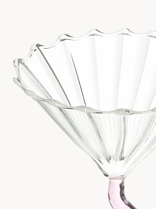 Borosilicate Martini Glasses Curve, Set of 2