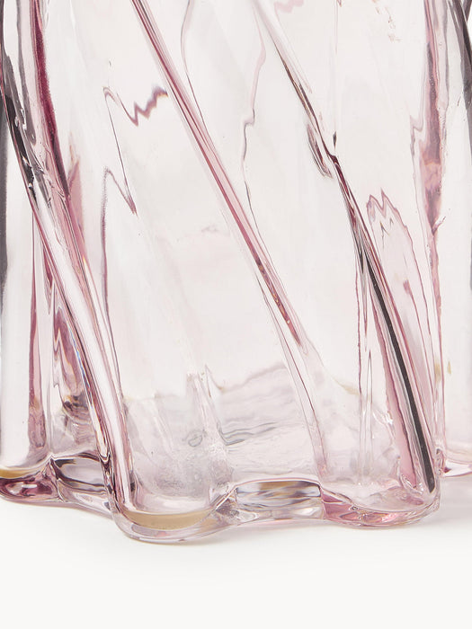 Glass Vase Marshmallow, H 25 cm