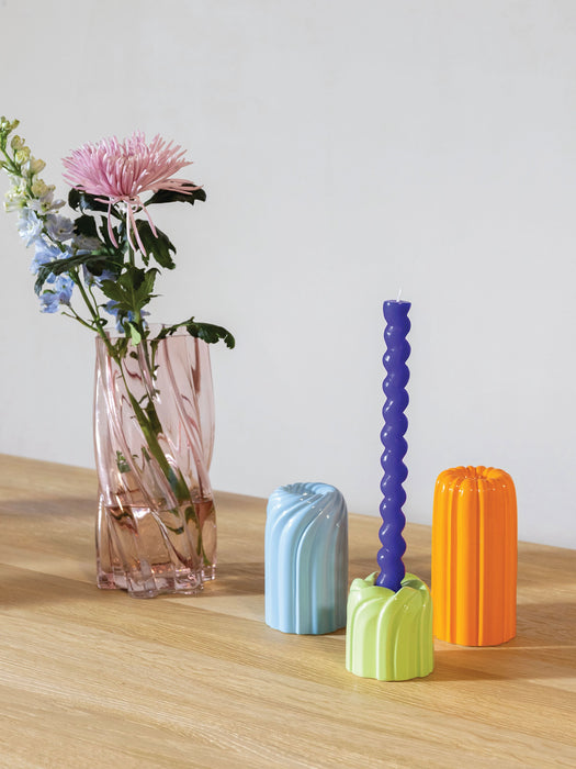 Glass Vase Marshmallow H 25 cm