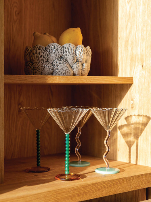 Borosilicate Martini Glasses Perle, Set of 2