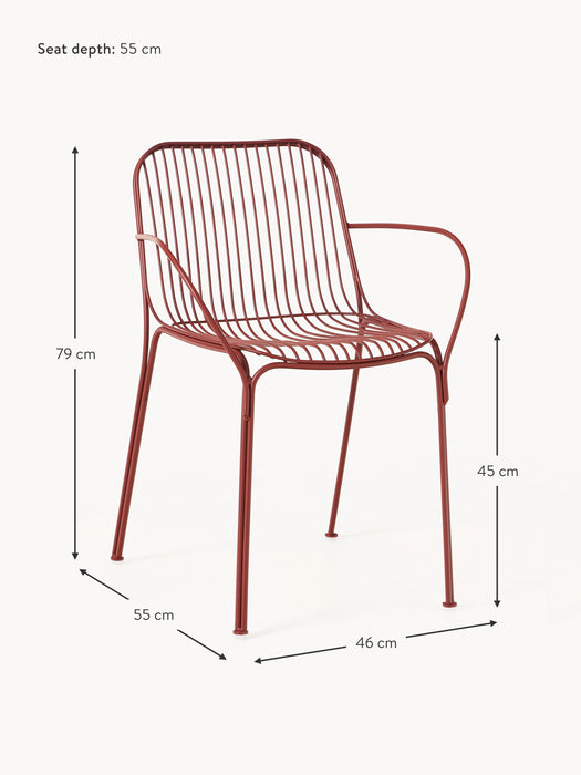Garden Dining Chair Hiray with Armrests