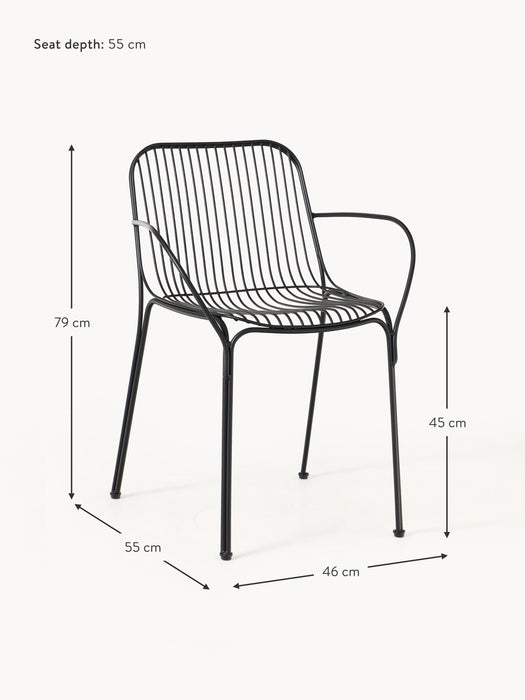 Garden Dining Chair Hiray with Armrests