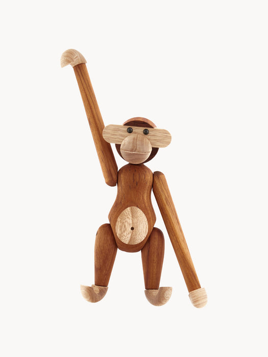 Handmade Teak Wood Decorative Object Monkey