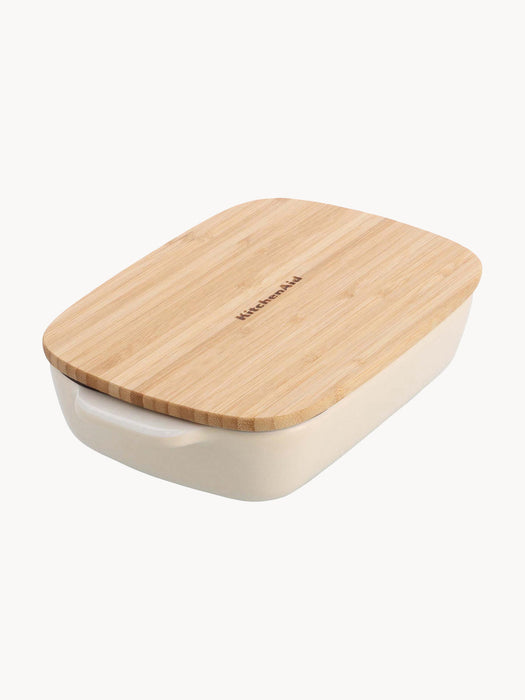 Baking Dish Spatia with Bamboo Lid