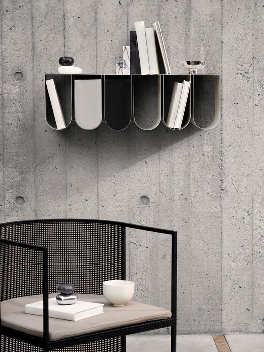 Metal Wall-Mounted Shelf Curved