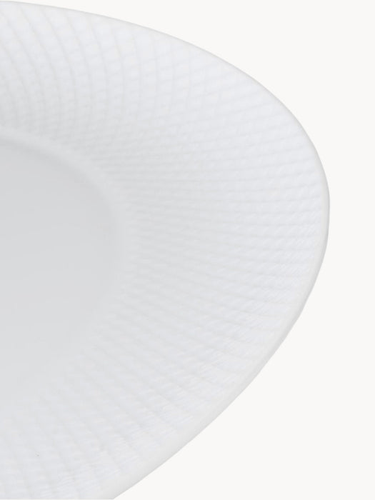 Porcelain Tealight Holder Tura with Ribbed Surface