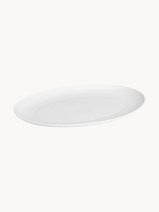 Porcelain Tealight Holder Tura with Ribbed Surface