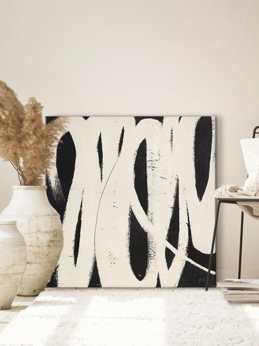Hand-Painted Canvas Art Spinning Around