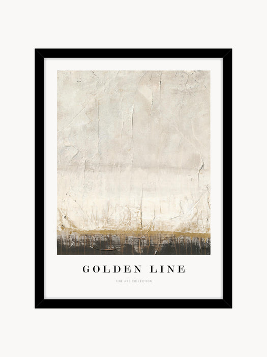 Framed Digital Print Golden Line