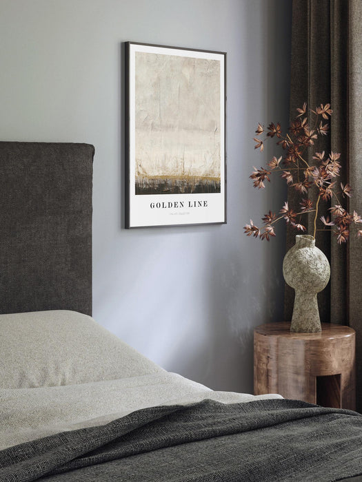 Framed Digital Print Golden Line