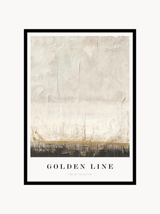Framed Digital Print Golden Line