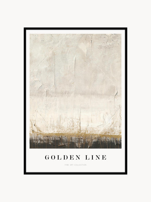 Framed Digital Print Golden Line