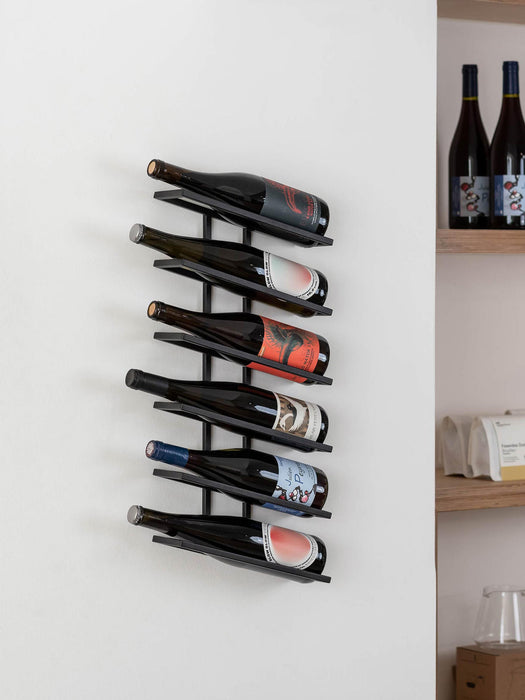 Wall-Mounted Wine Rack Vinia, for 6 Bottles
