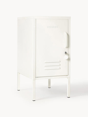 Metal Bedside Table The Shorty, Left- or Right-Hinged Options
