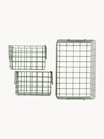 Metal Storage Baskets The Baskets, Set of 3