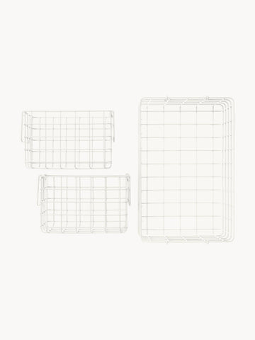 Metal Storage Baskets The Baskets, Set of 3