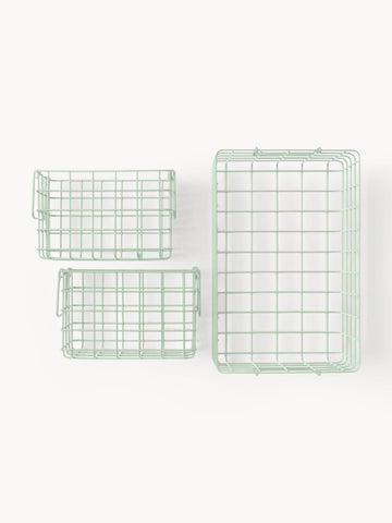 Metal Storage Baskets The Baskets, Set of 3
