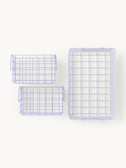 Metal Storage Baskets The Baskets Set of 3