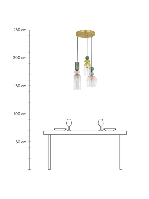 Cluster Pendant Light Murano