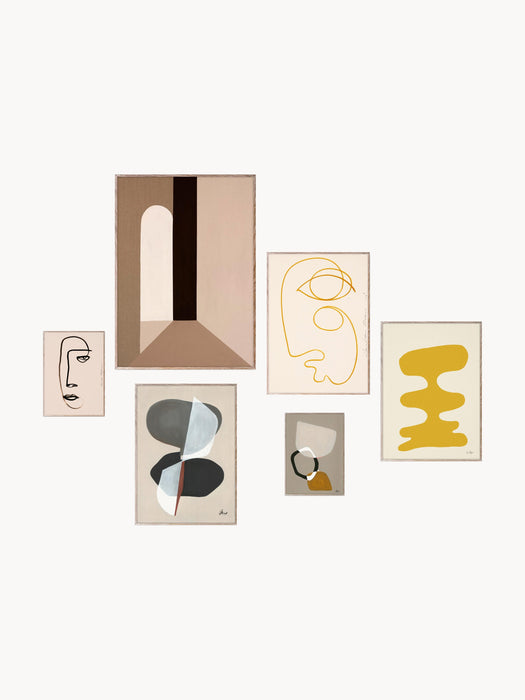 Posters Artwall No 30 with Frame Set of 6
