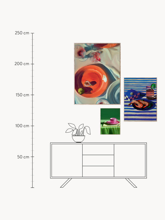 Posters Artwall No 08 with Frame Set of 3