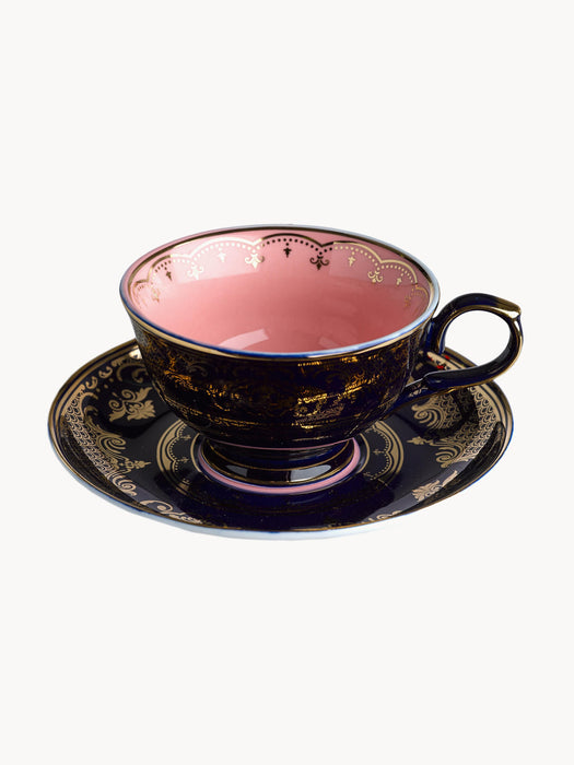 Grandpa Tea Cups with Saucers, Set of 4