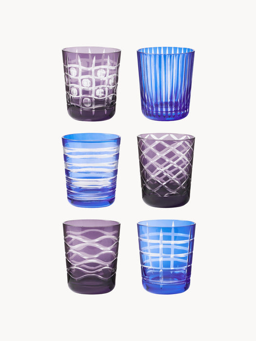 Cobalt Tumblers, Set of 6