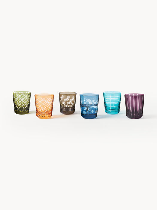 Tumblers Cuttings Set of 6